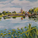 Gezicht op Naarden (Acryl 24x18 cm)