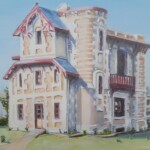 La Villa Plaisance à Lacanau - côté est (acrylique sur toile - 30x24 cm)